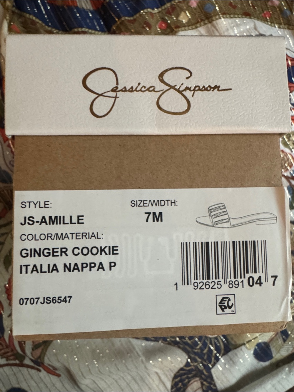 Jessica Simpson Ginger Cookie Italia Nappa Sandal - Picture 9 of 9